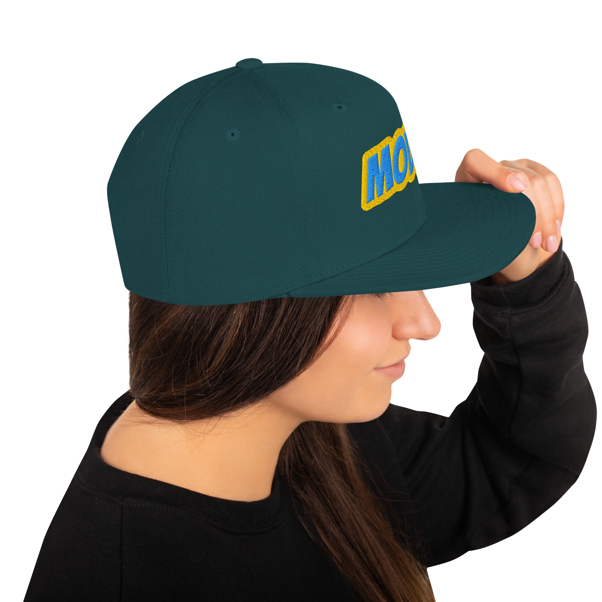 Foto di - Cappellino Ricamato unisex - Snapback regolabile in tela rigida - Modna-Ricamati-Biiply
