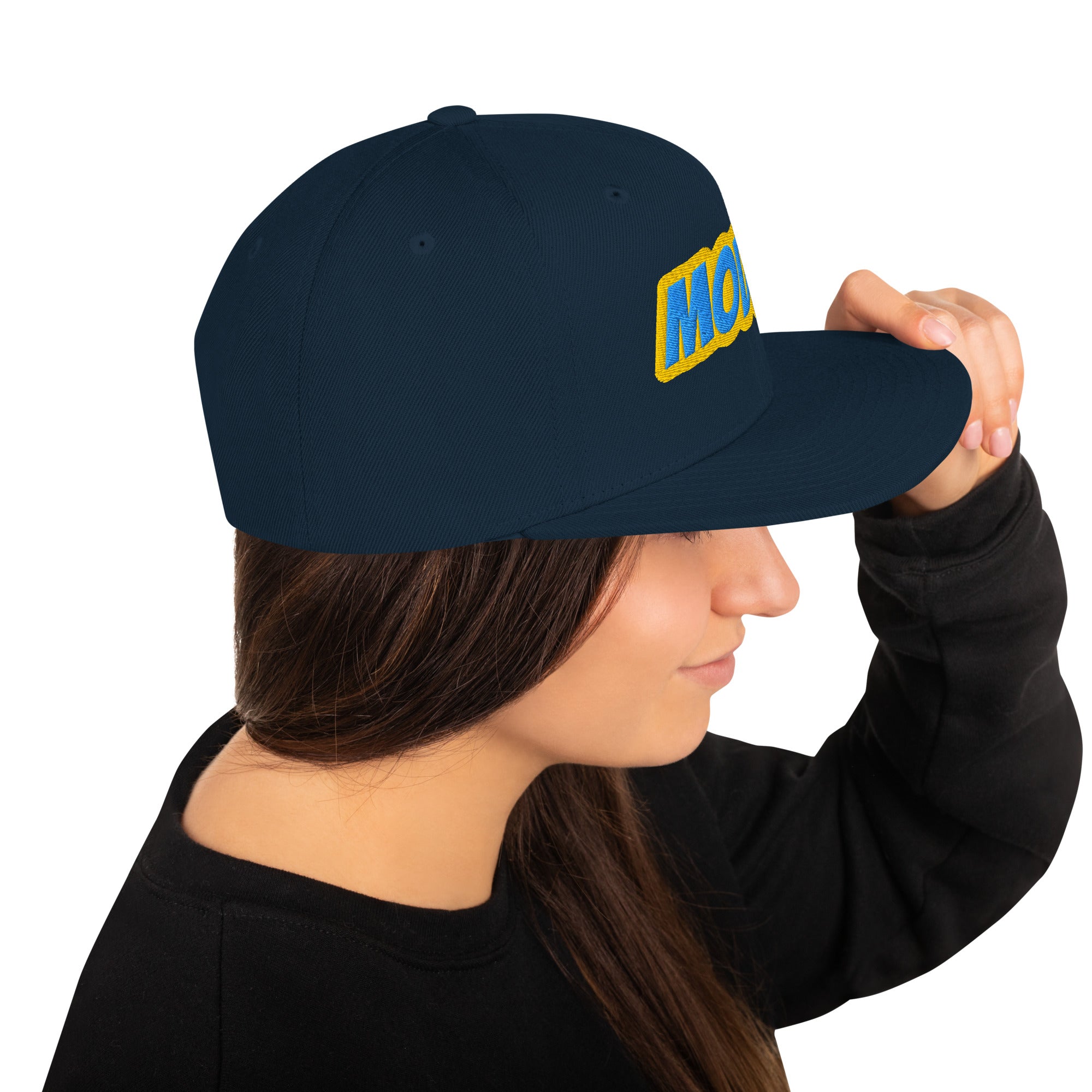 Foto di - Cappellino Ricamato unisex - Snapback regolabile in tela rigida - Modna-Ricamati-Biiply