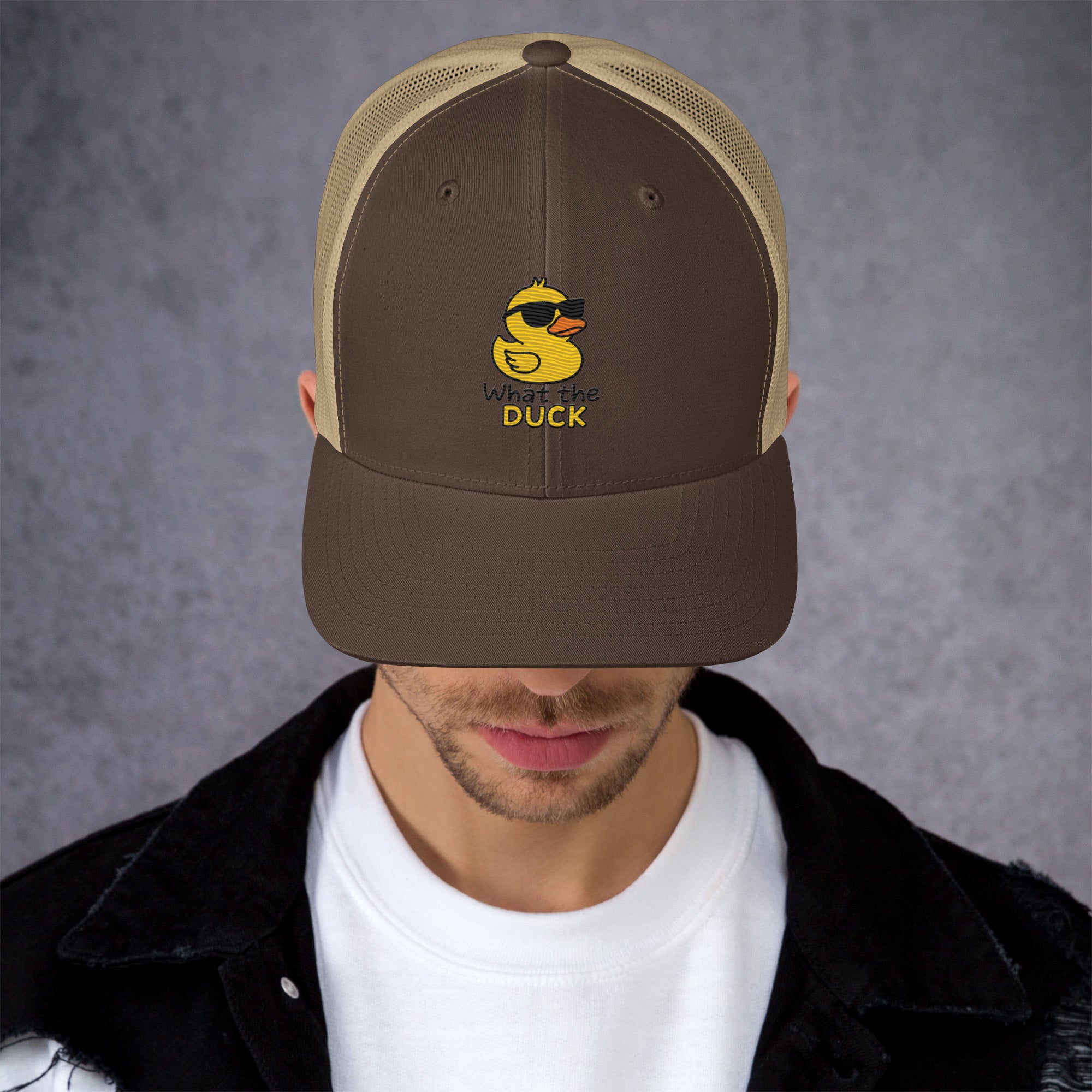 Foto di - Cappellino Ricamato unisex in cotone chino – Stile Streetwear visiera curva - What The DUCK-Ricamati-Biiply