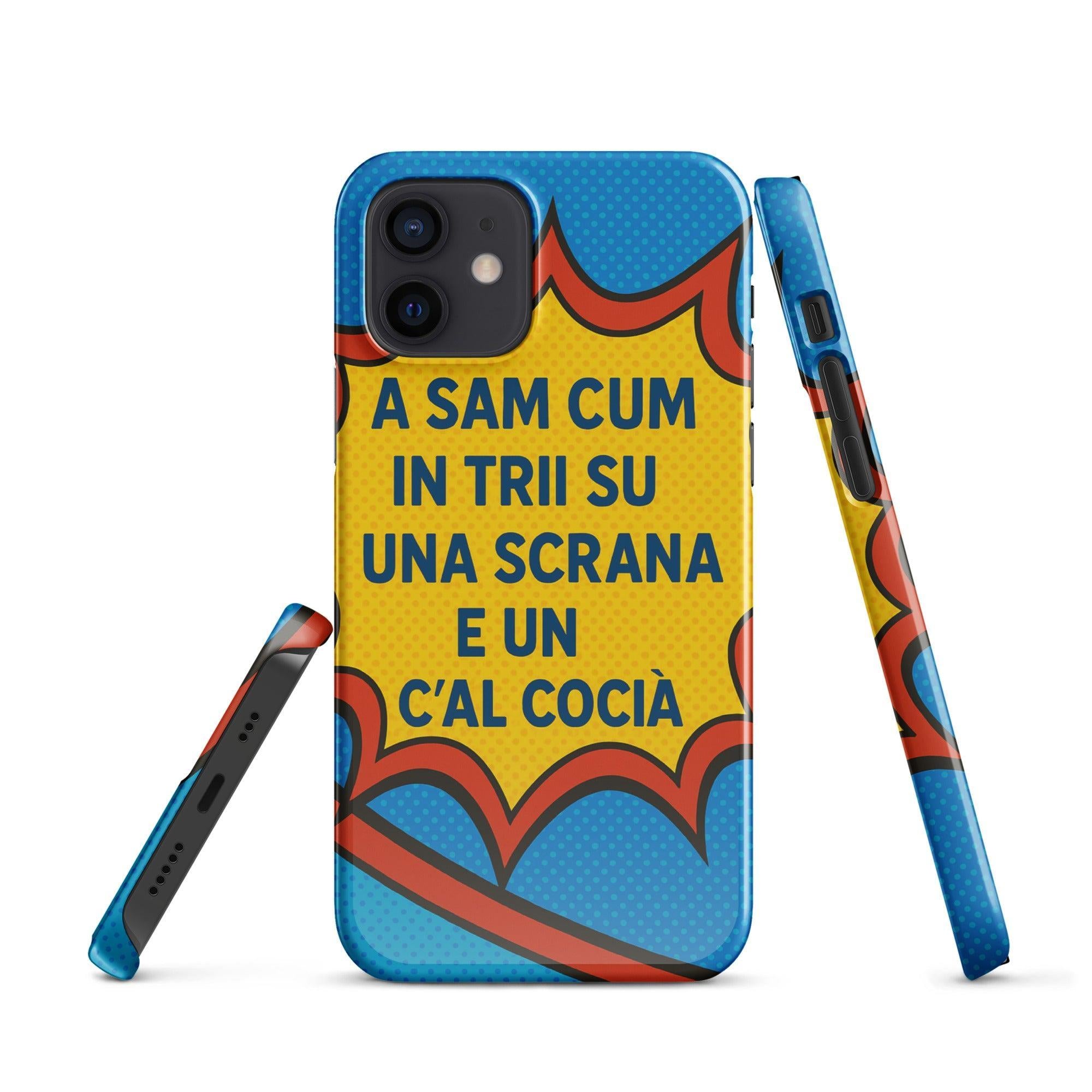 Foto di - Cover Resistente e Compatibile con Ricarica Wireless iPhone – A Sam Cum In Trii-Smartphone-Biiply