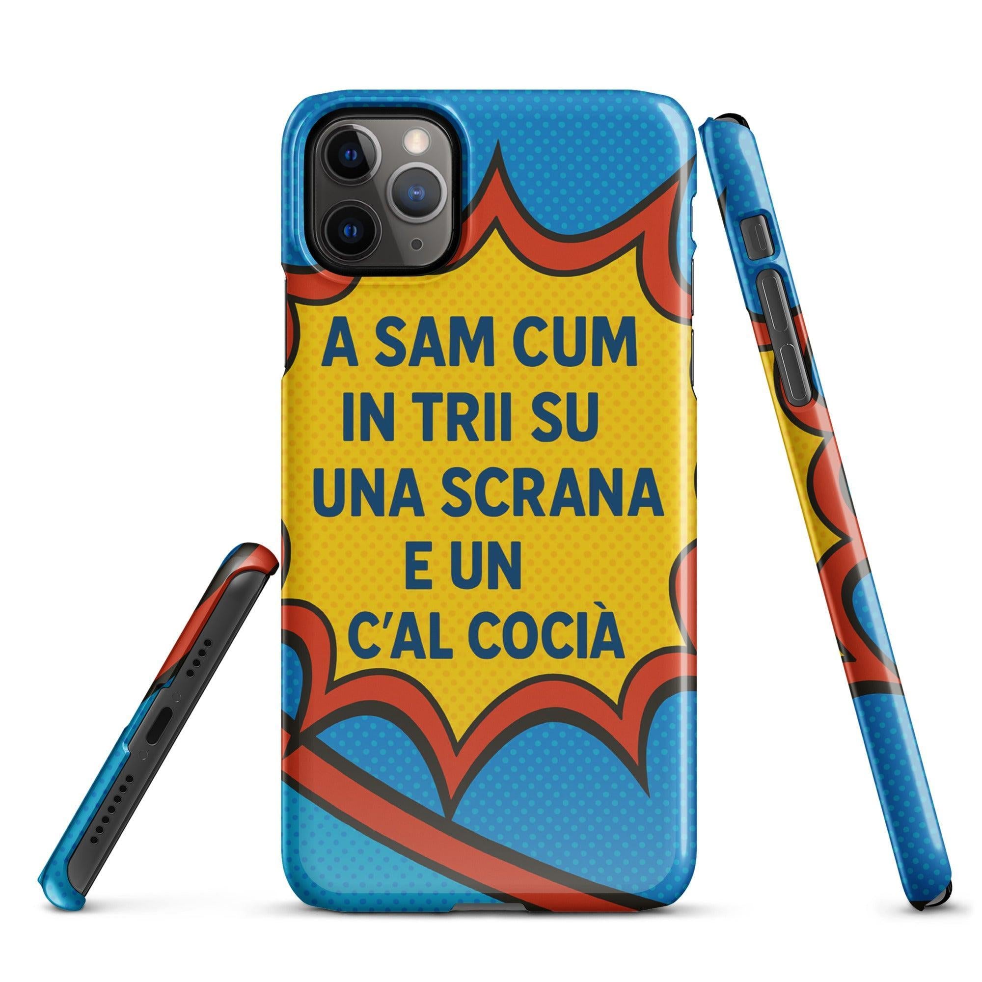 Foto di - Cover Resistente e Compatibile con Ricarica Wireless iPhone – A Sam Cum In Trii-Smartphone-Biiply