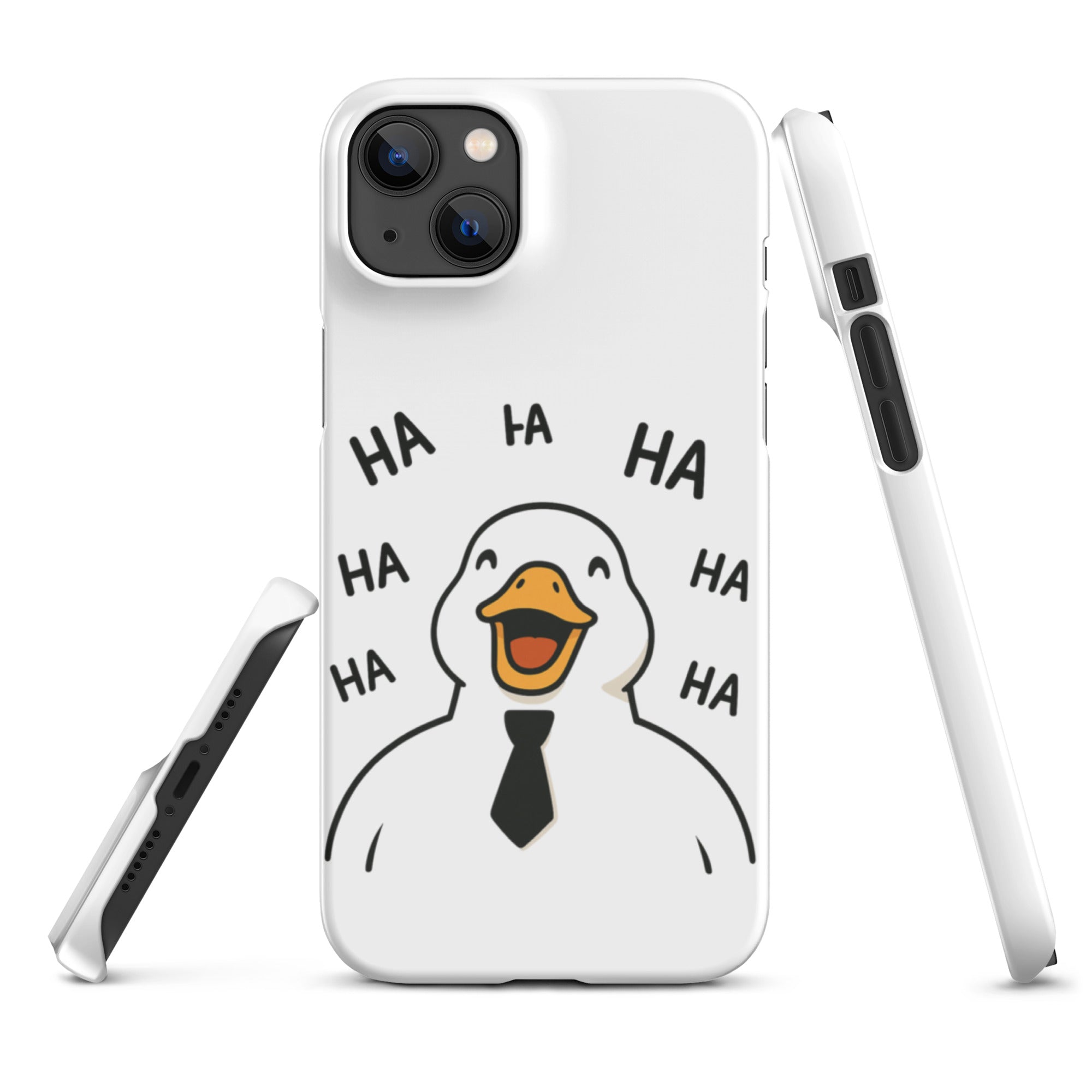 Foto di - Cover Resistente e Compatibile con Ricarica Wireless iPhone – Anatroccolo Che ride-Smartphone-Biiply