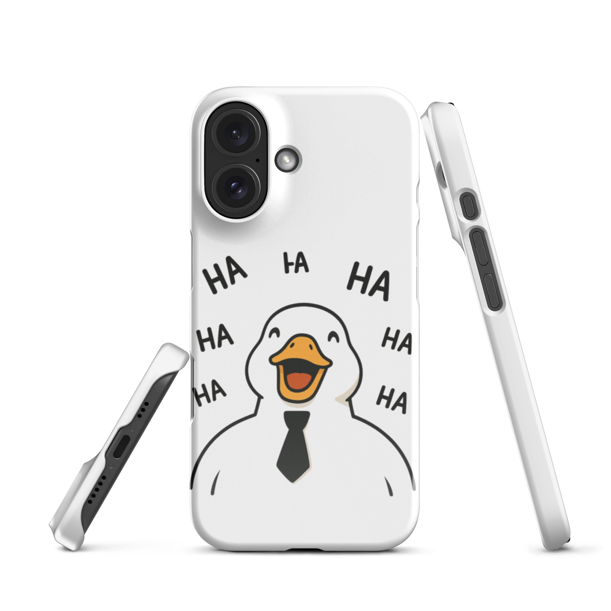 Foto di - Cover Resistente e Compatibile con Ricarica Wireless iPhone – Anatroccolo Che ride-Smartphone-Biiply