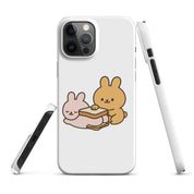 Foto di - Cover Resistente e Compatibile con Ricarica Wireless iPhone – Conigli Kawaii-Smartphone-Biiply