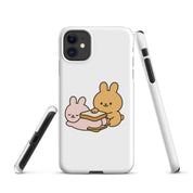 Foto di - Cover Resistente e Compatibile con Ricarica Wireless iPhone – Conigli Kawaii-Smartphone-Biiply