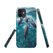 Foto di - Cover Resistente e Compatibile con Ricarica Wireless iPhone – Dolphins-Smartphone-Biiply