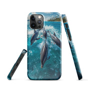 Foto di - Cover Resistente e Compatibile con Ricarica Wireless iPhone – Dolphins-Smartphone-Biiply