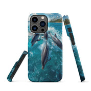Foto di - Cover Resistente e Compatibile con Ricarica Wireless iPhone – Dolphins-Smartphone-Biiply