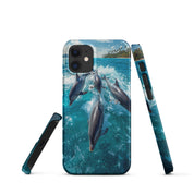Foto di - Cover Resistente e Compatibile con Ricarica Wireless iPhone – Dolphins-Smartphone-Biiply