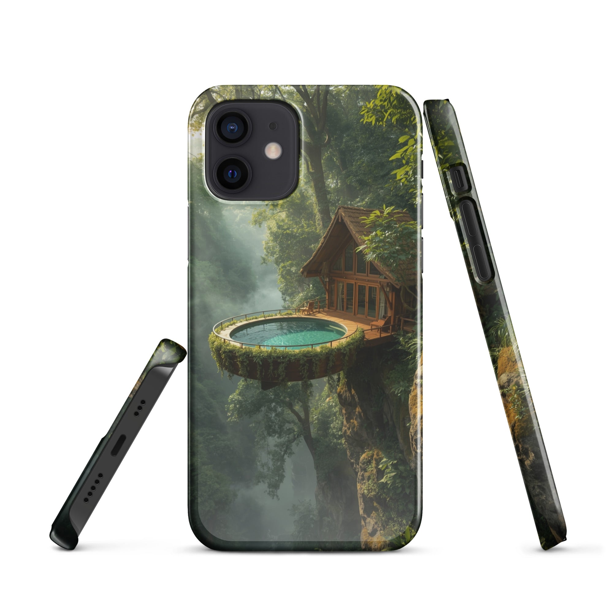 Foto di - Cover Resistente e Compatibile con Ricarica Wireless iPhone – Fantasy Treehouse-Smartphone-Biiply