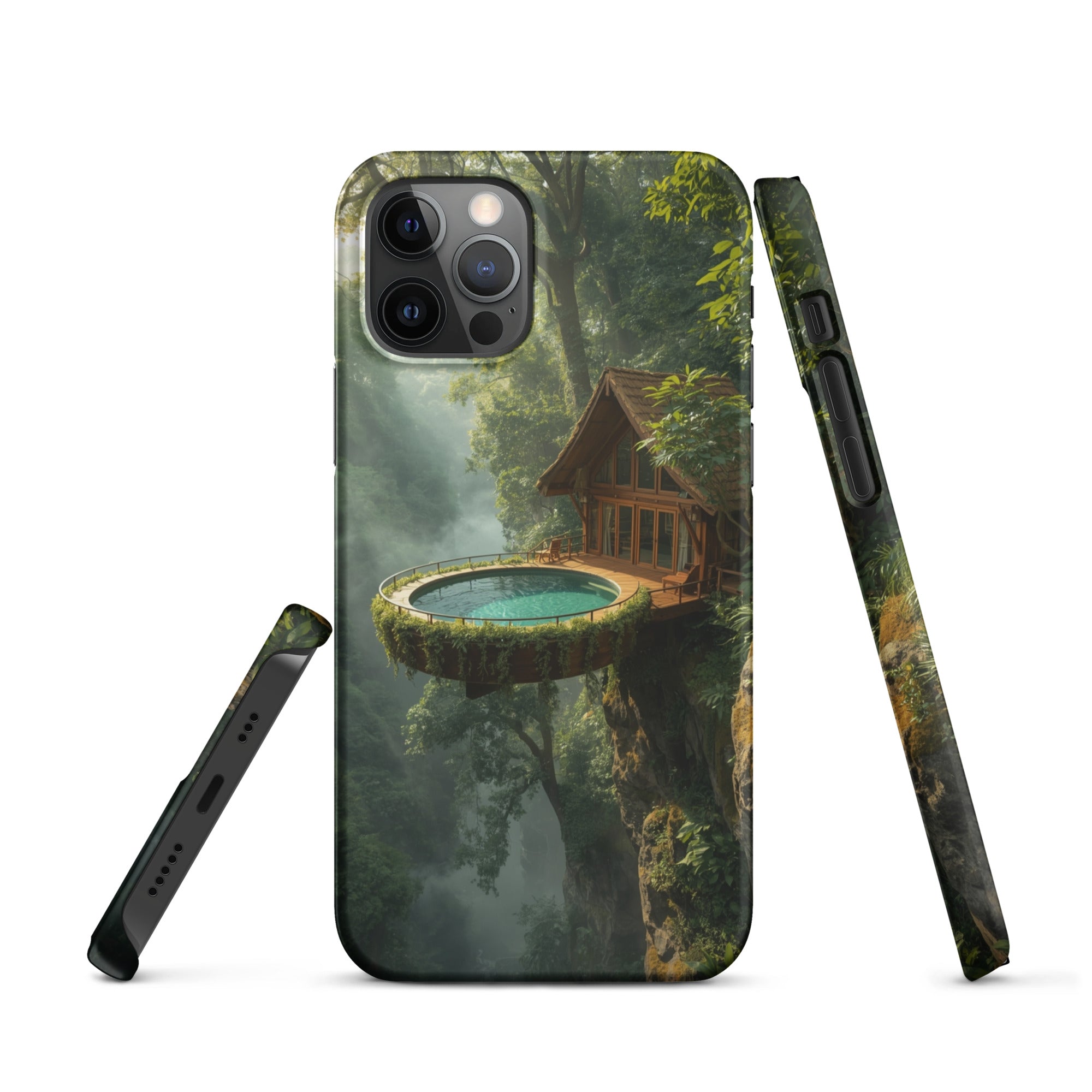 Foto di - Cover Resistente e Compatibile con Ricarica Wireless iPhone – Fantasy Treehouse-Smartphone-Biiply