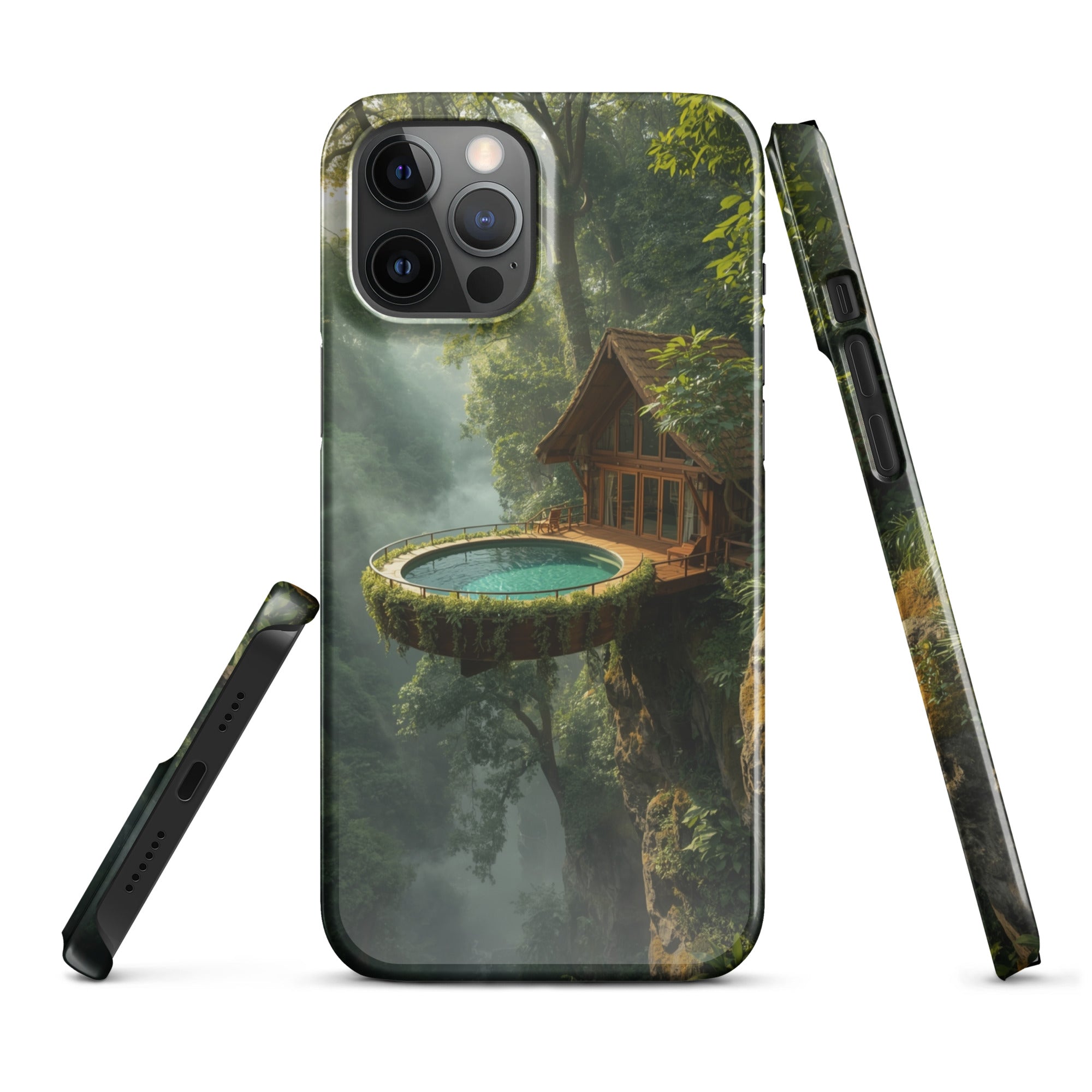 Foto di - Cover Resistente e Compatibile con Ricarica Wireless iPhone – Fantasy Treehouse-Smartphone-Biiply