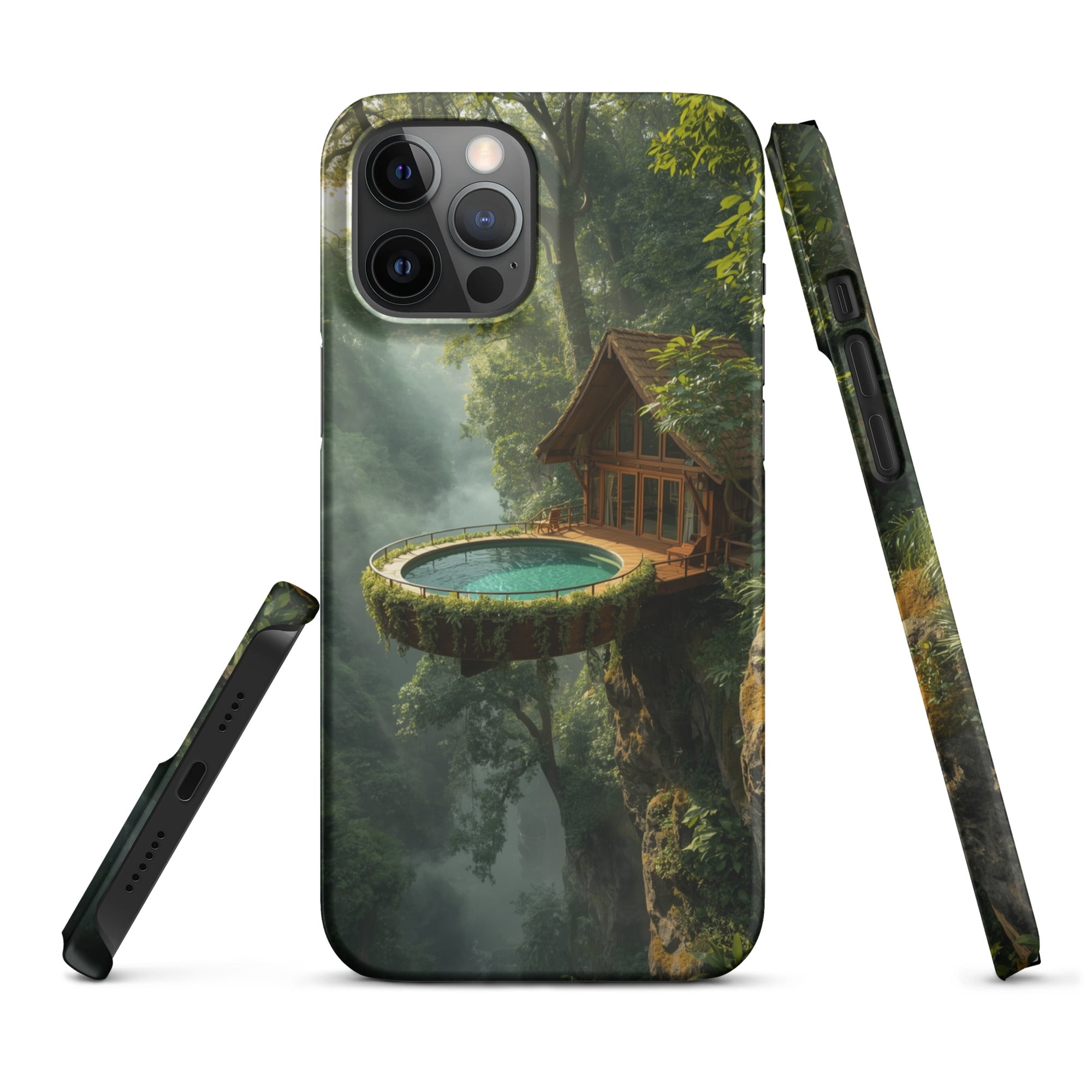 Foto di - Cover Resistente e Compatibile con Ricarica Wireless iPhone – Fantasy Treehouse-Smartphone-Biiply