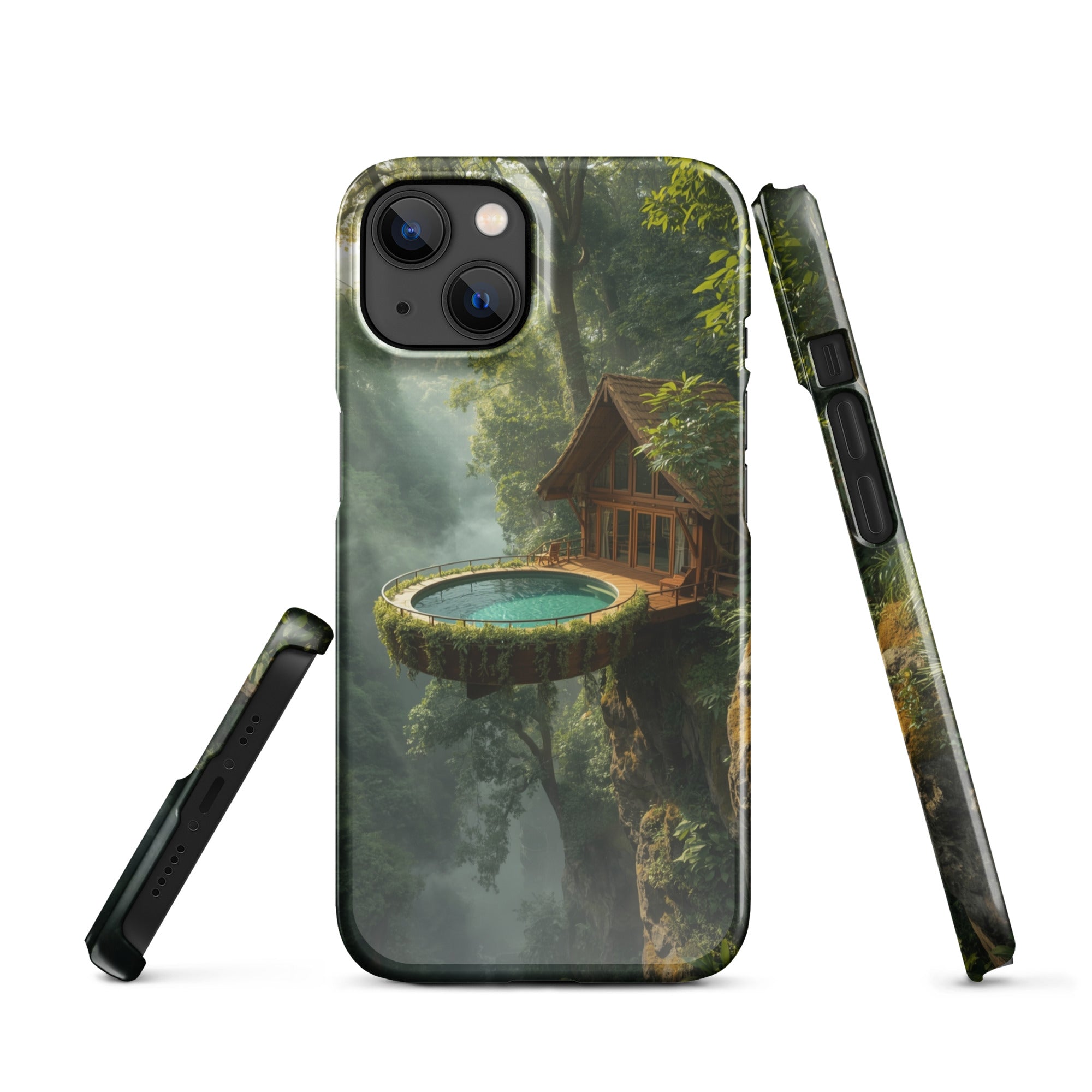 Foto di - Cover Resistente e Compatibile con Ricarica Wireless iPhone – Fantasy Treehouse-Smartphone-Biiply