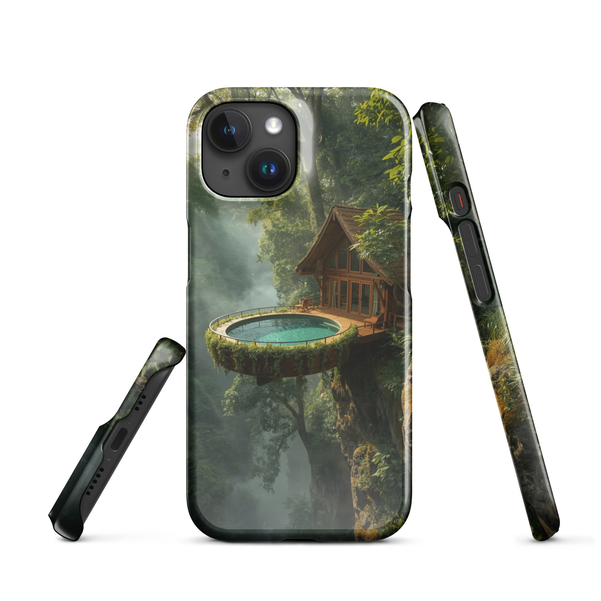 Foto di - Cover Resistente e Compatibile con Ricarica Wireless iPhone – Fantasy Treehouse-Smartphone-Biiply