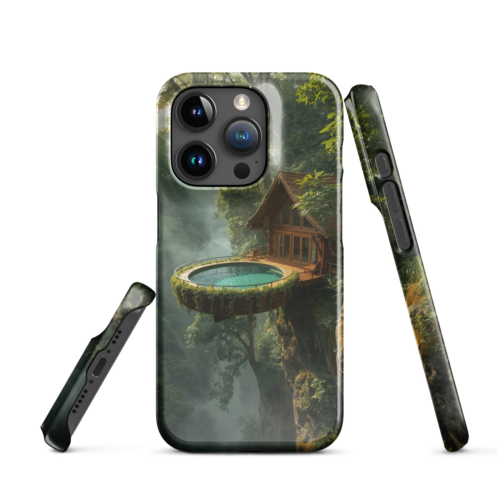 Foto di - Cover Resistente e Compatibile con Ricarica Wireless iPhone – Fantasy Treehouse-Smartphone-Biiply