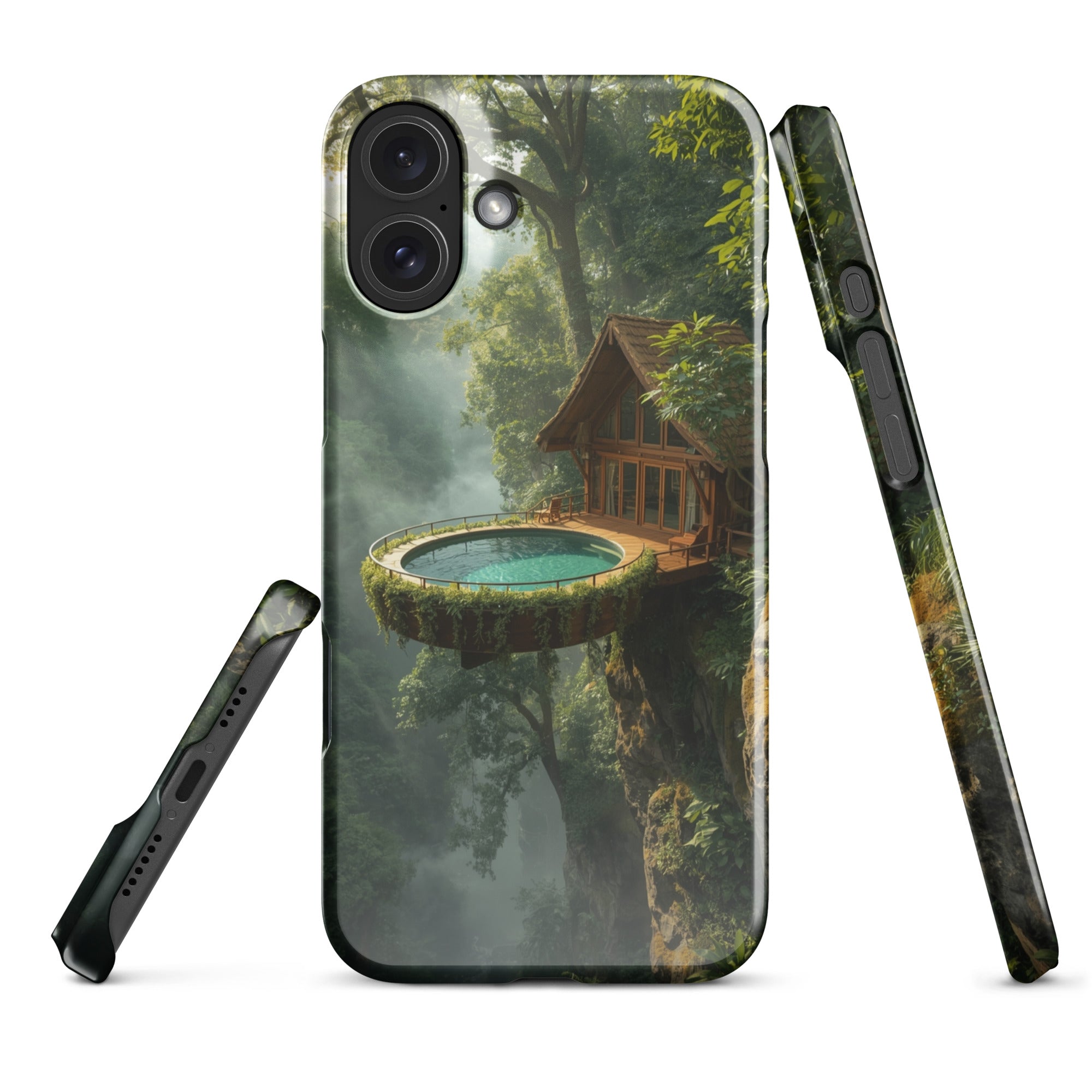 Foto di - Cover Resistente e Compatibile con Ricarica Wireless iPhone – Fantasy Treehouse-Smartphone-Biiply