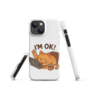 Foto di - Cover Resistente e Compatibile con Ricarica Wireless iPhone – Gattino I'm Ok-Smartphone-Biiply