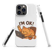 Foto di - Cover Resistente e Compatibile con Ricarica Wireless iPhone – Gattino I'm Ok-Smartphone-Biiply