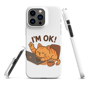 Foto di - Cover Resistente e Compatibile con Ricarica Wireless iPhone – Gattino I'm Ok-Smartphone-Biiply