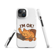 Foto di - Cover Resistente e Compatibile con Ricarica Wireless iPhone – Gattino I'm Ok-Smartphone-Biiply