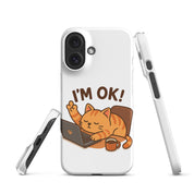 Foto di - Cover Resistente e Compatibile con Ricarica Wireless iPhone – Gattino I'm Ok-Smartphone-Biiply