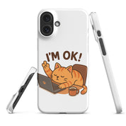 Foto di - Cover Resistente e Compatibile con Ricarica Wireless iPhone – Gattino I'm Ok-Smartphone-Biiply