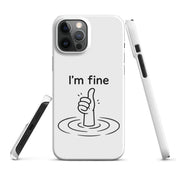 Foto di - Cover Resistente e Compatibile con Ricarica Wireless iPhone – I'm Fine-Smartphone-Biiply