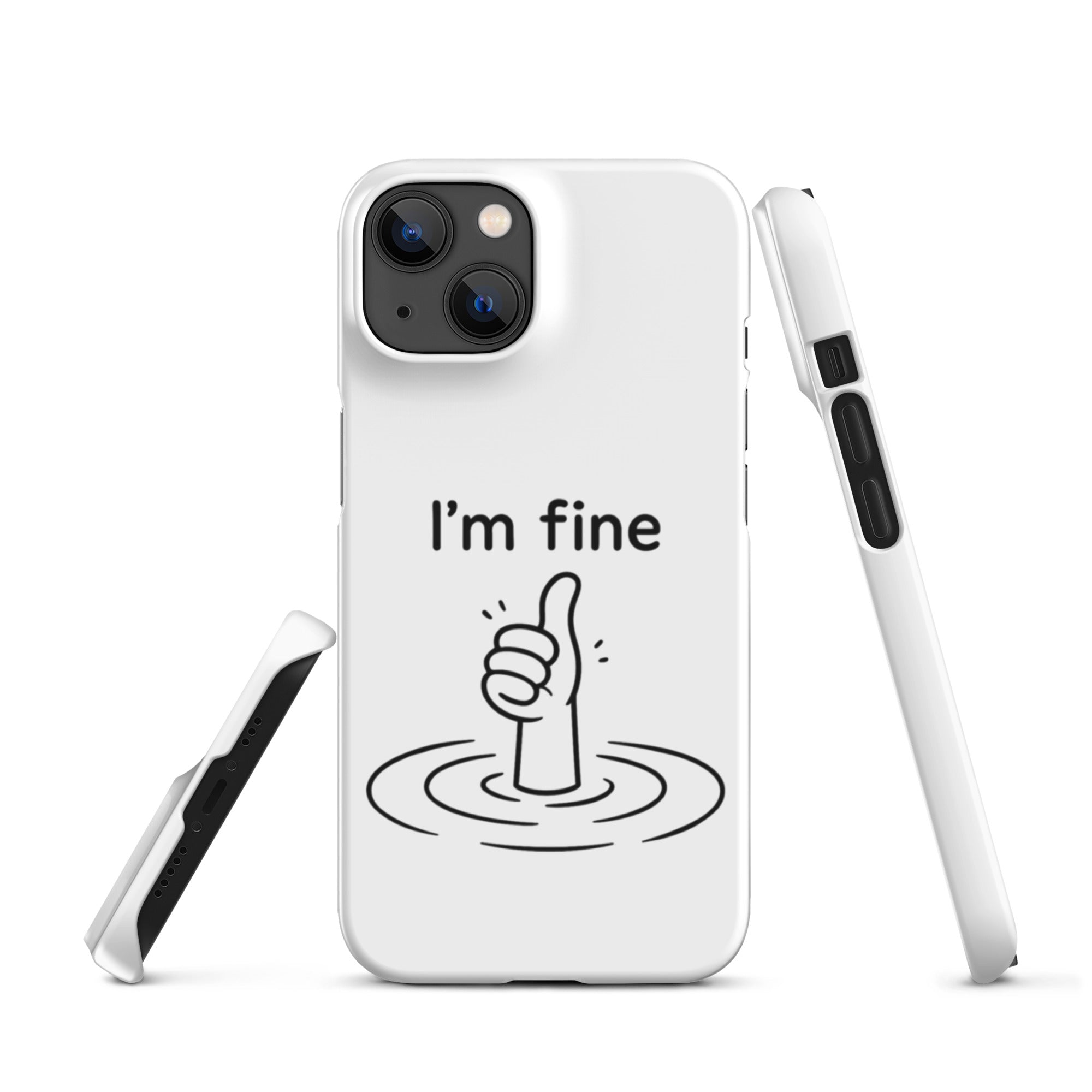 Foto di - Cover Resistente e Compatibile con Ricarica Wireless iPhone – I'm Fine-Smartphone-Biiply
