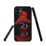 Foto di - Cover Resistente e Compatibile con Ricarica Wireless iPhone – L’Albero del Sole Rosso-Smartphone-Biiply