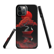 Foto di - Cover Resistente e Compatibile con Ricarica Wireless iPhone – L’Albero del Sole Rosso-Smartphone-Biiply