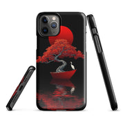 Foto di - Cover Resistente e Compatibile con Ricarica Wireless iPhone – L’Albero del Sole Rosso-Smartphone-Biiply