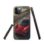 Foto di - Cover Resistente e Compatibile con Ricarica Wireless iPhone – Lucid Red Supercar-Smartphone-Biiply