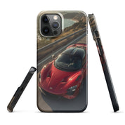 Foto di - Cover Resistente e Compatibile con Ricarica Wireless iPhone – Lucid Red Supercar-Smartphone-Biiply