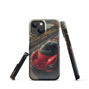 Foto di - Cover Resistente e Compatibile con Ricarica Wireless iPhone – Lucid Red Supercar-Smartphone-Biiply