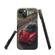 Foto di - Cover Resistente e Compatibile con Ricarica Wireless iPhone – Lucid Red Supercar-Smartphone-Biiply