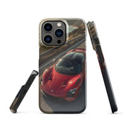 Foto di - Cover Resistente e Compatibile con Ricarica Wireless iPhone – Lucid Red Supercar-Smartphone-Biiply