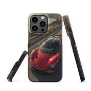 Foto di - Cover Resistente e Compatibile con Ricarica Wireless iPhone – Lucid Red Supercar-Smartphone-Biiply