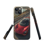 Foto di - Cover Resistente e Compatibile con Ricarica Wireless iPhone – Lucid Red Supercar-Smartphone-Biiply