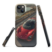 Foto di - Cover Resistente e Compatibile con Ricarica Wireless iPhone – Lucid Red Supercar-Smartphone-Biiply