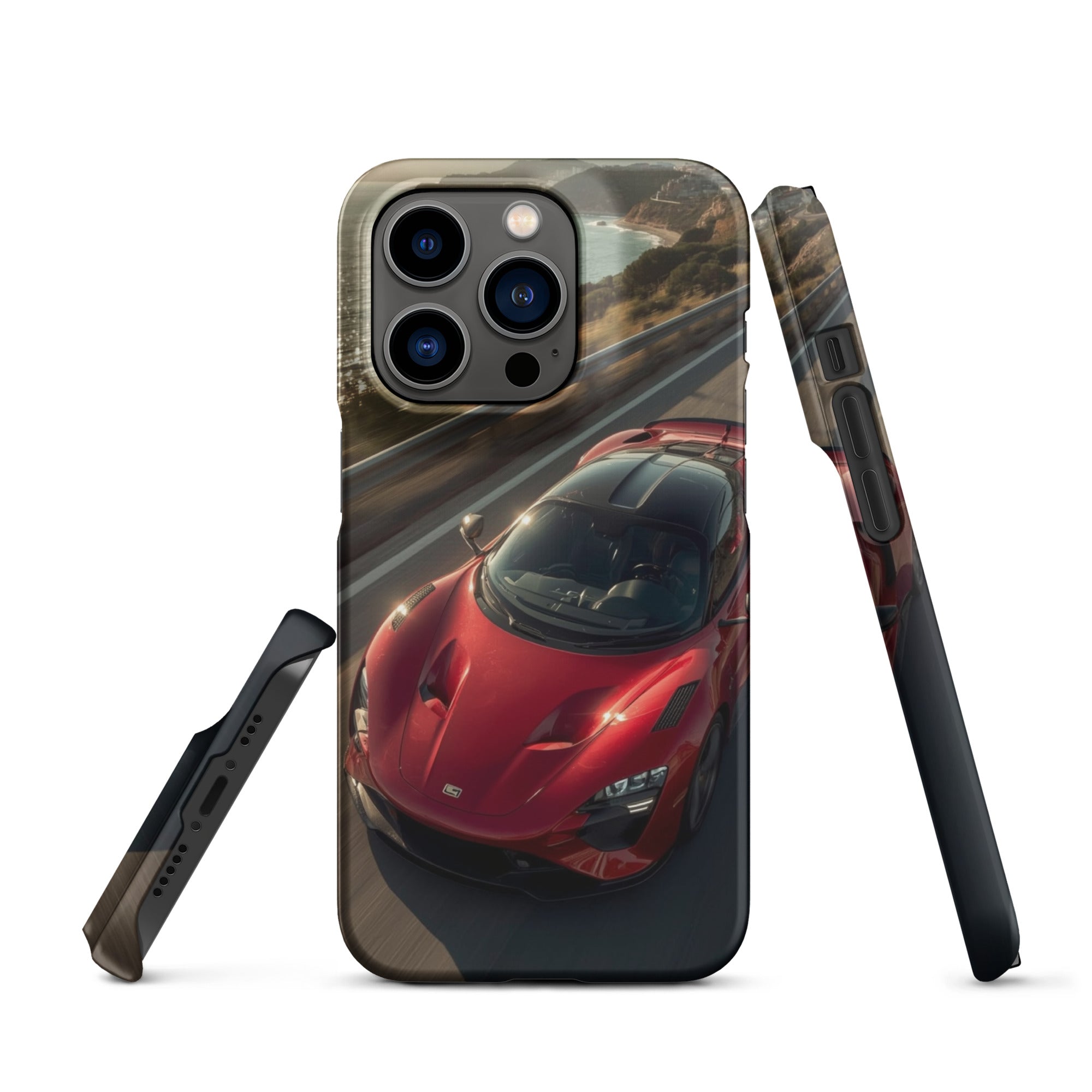 Foto di - Cover Resistente e Compatibile con Ricarica Wireless iPhone – Lucid Red Supercar-Smartphone-Biiply