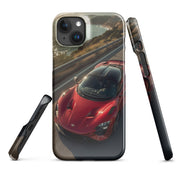 Foto di - Cover Resistente e Compatibile con Ricarica Wireless iPhone – Lucid Red Supercar-Smartphone-Biiply