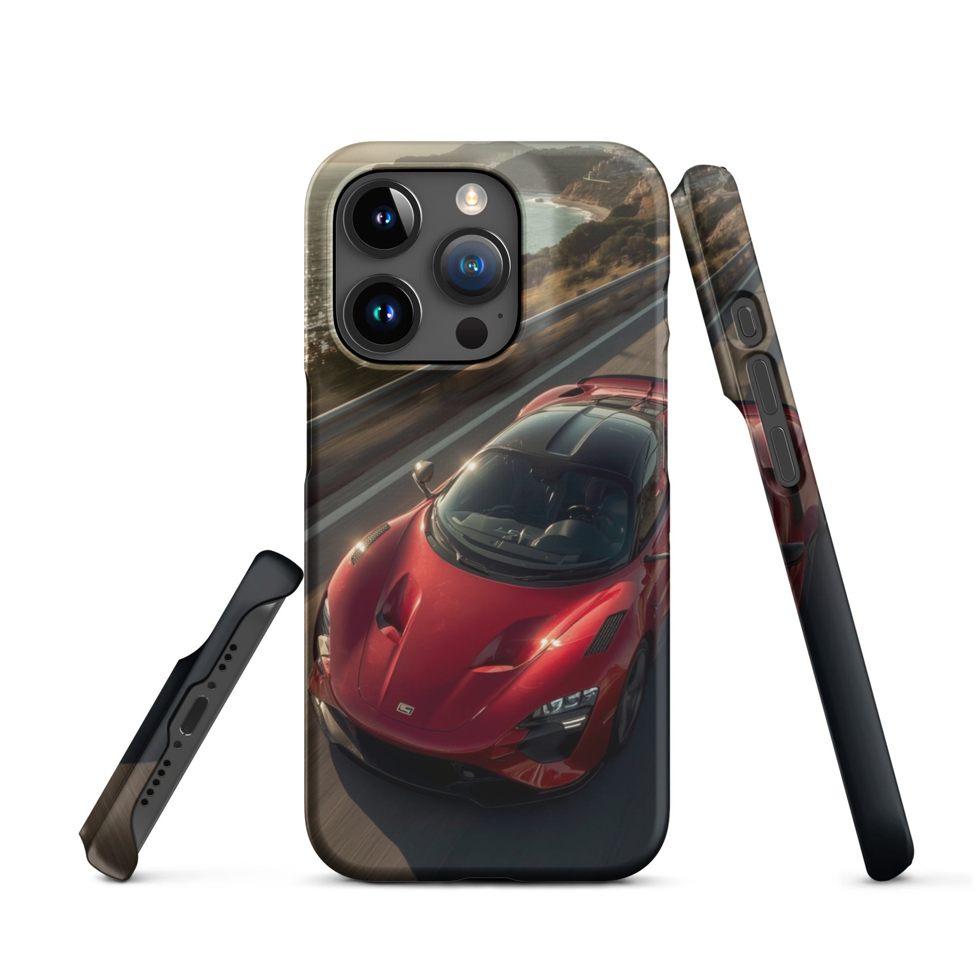 Foto di - Cover Resistente e Compatibile con Ricarica Wireless iPhone – Lucid Red Supercar-Smartphone-Biiply