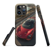 Foto di - Cover Resistente e Compatibile con Ricarica Wireless iPhone – Lucid Red Supercar-Smartphone-Biiply