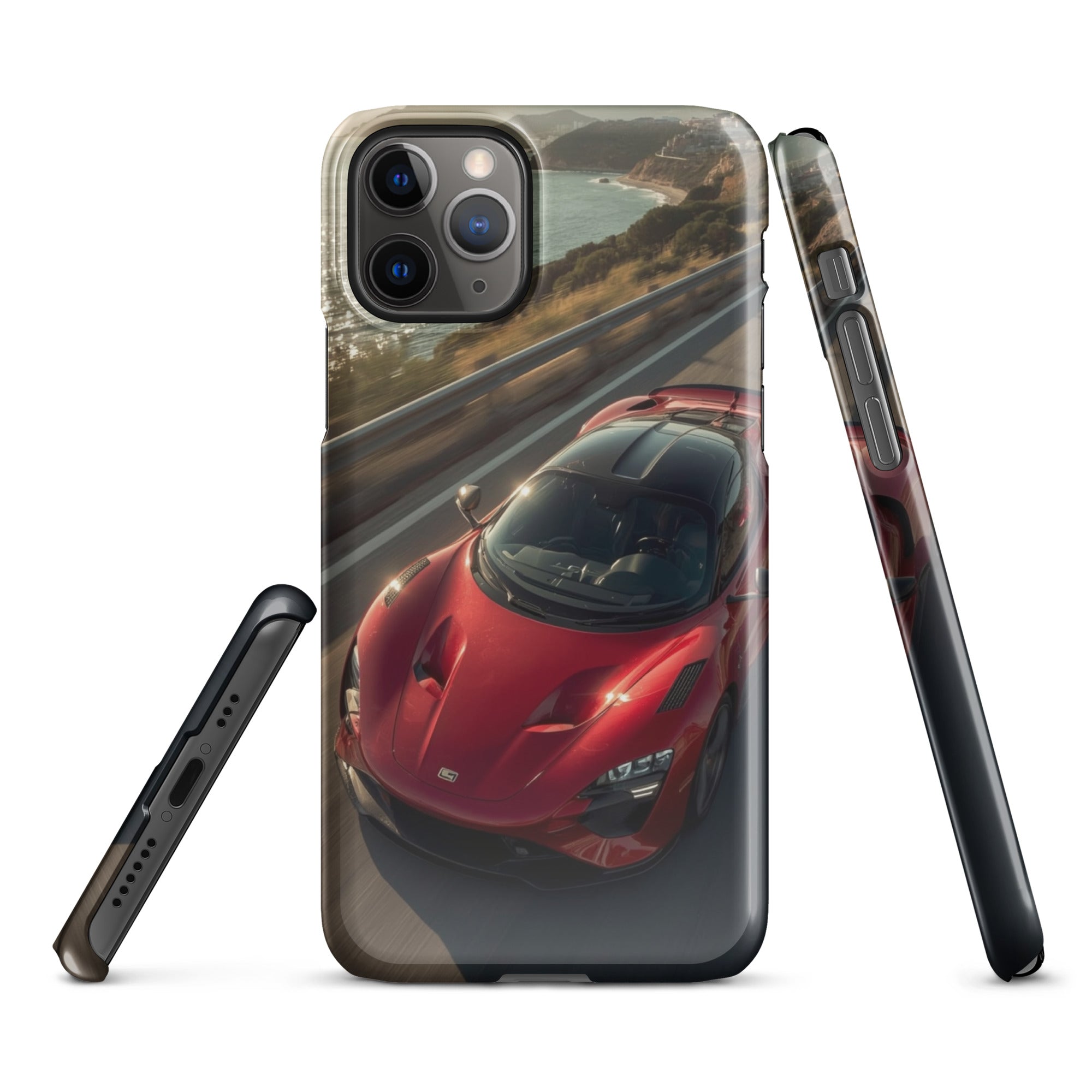 Foto di - Cover Resistente e Compatibile con Ricarica Wireless iPhone – Lucid Red Supercar-Smartphone-Biiply