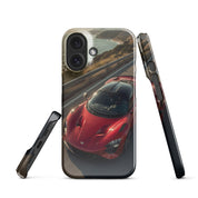 Foto di - Cover Resistente e Compatibile con Ricarica Wireless iPhone – Lucid Red Supercar-Smartphone-Biiply