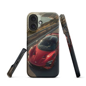 Foto di - Cover Resistente e Compatibile con Ricarica Wireless iPhone – Lucid Red Supercar-Smartphone-Biiply