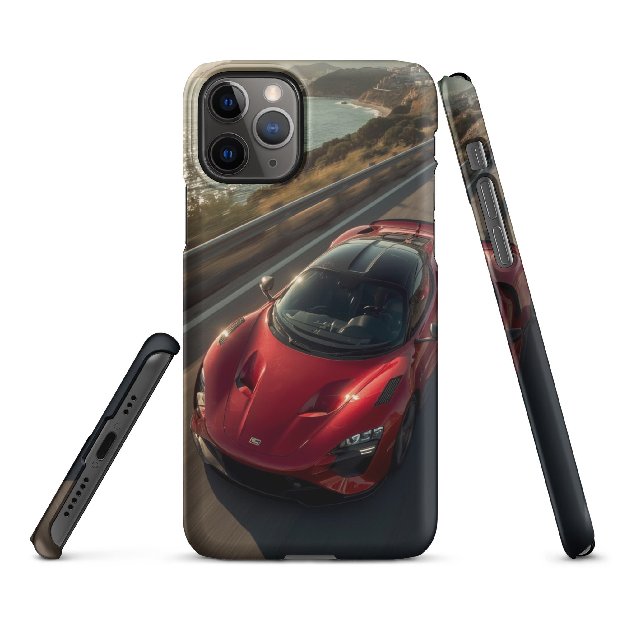 Foto di - Cover Resistente e Compatibile con Ricarica Wireless iPhone – Lucid Red Supercar-Smartphone-Biiply