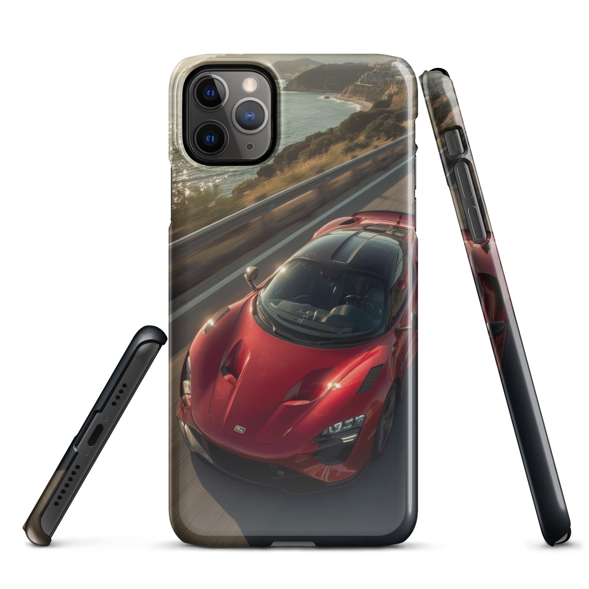 Foto di - Cover Resistente e Compatibile con Ricarica Wireless iPhone – Lucid Red Supercar-Smartphone-Biiply