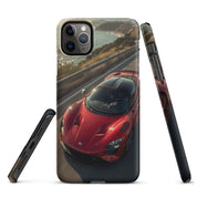 Foto di - Cover Resistente e Compatibile con Ricarica Wireless iPhone – Lucid Red Supercar-Smartphone-Biiply